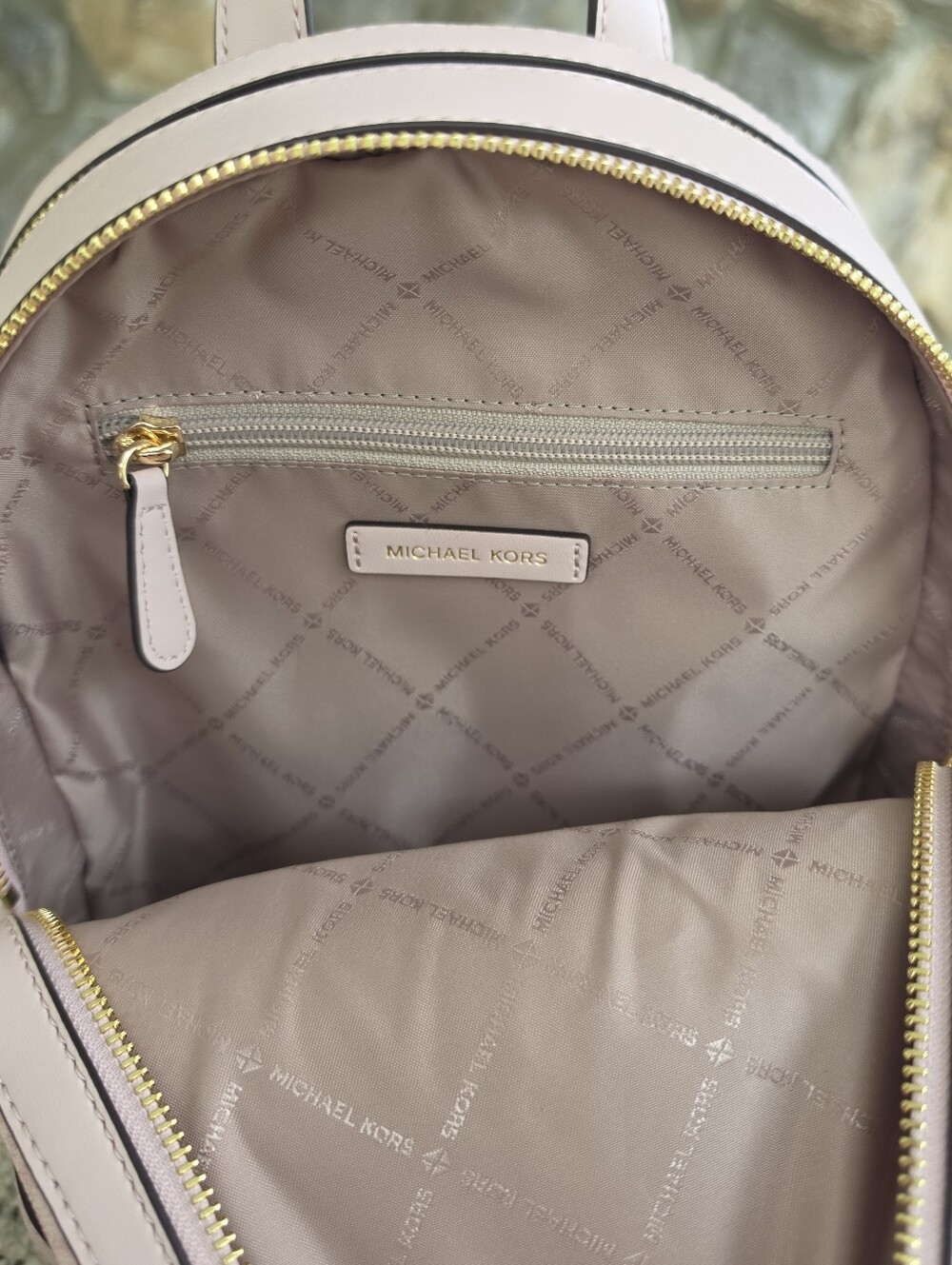 Michael Kors Jayce Logo Medium Pink Backpack - Picture 5 of 10